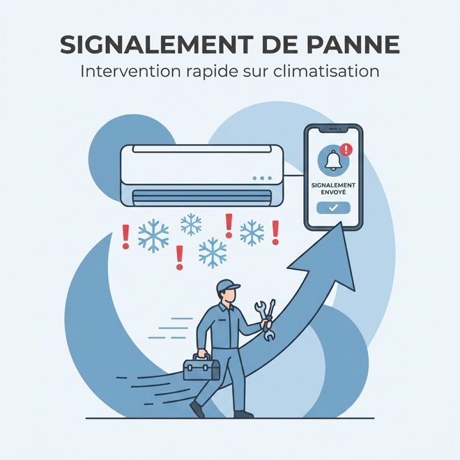 Signalement de panne climatisation