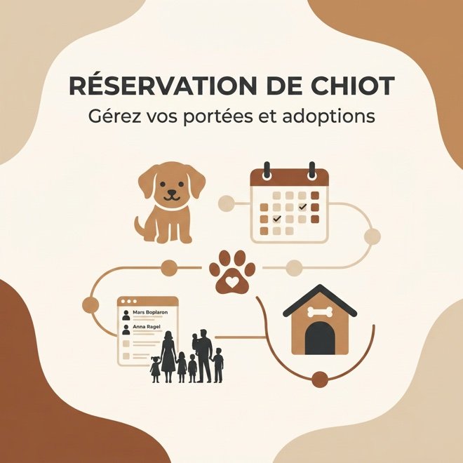 Réservation de chiots, élevage canin